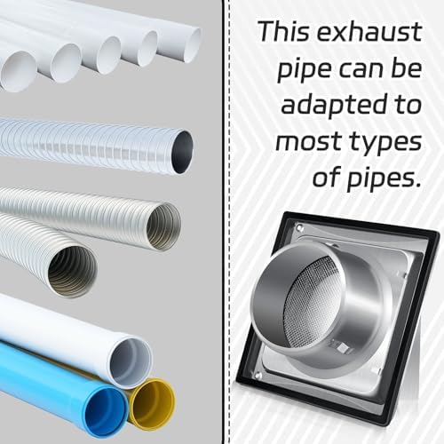 4 Inch Metal Dryer Vent Cover External Extractor Wall Vent Cushioned Stainless - Image 5