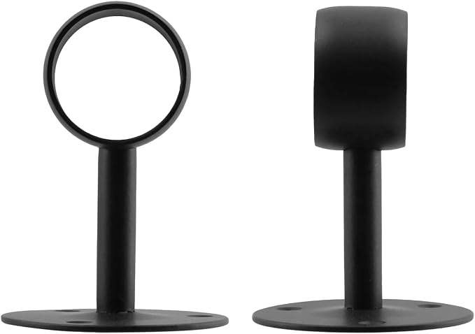 Antrader 1.5" Stainless Steel Curtain Rod Flange Brackets, Shower Curtain - Image 5