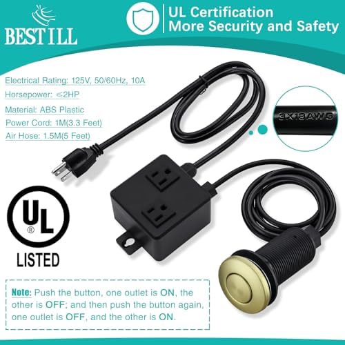 BESTILL Garbage Disposal Air Switch Kit - Image 4