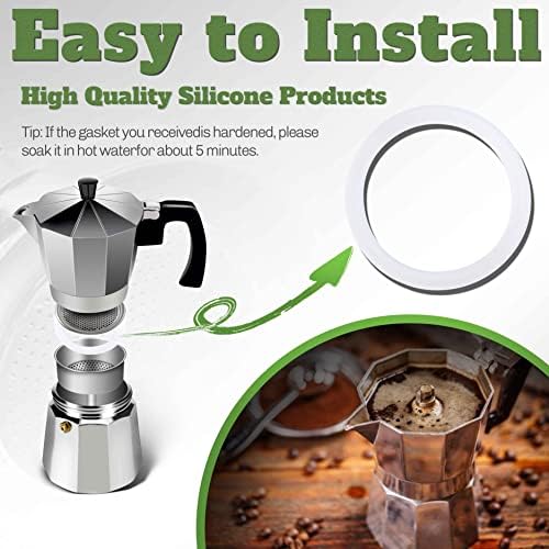 8 Pcs 9 Cups Replacement Food Grade Silicone Gasket, - Image 4