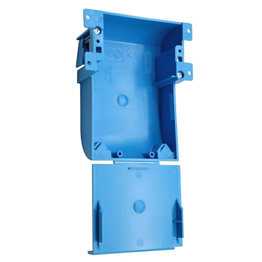 Blue Single Gang Shallow Old Work Box by XGGYA