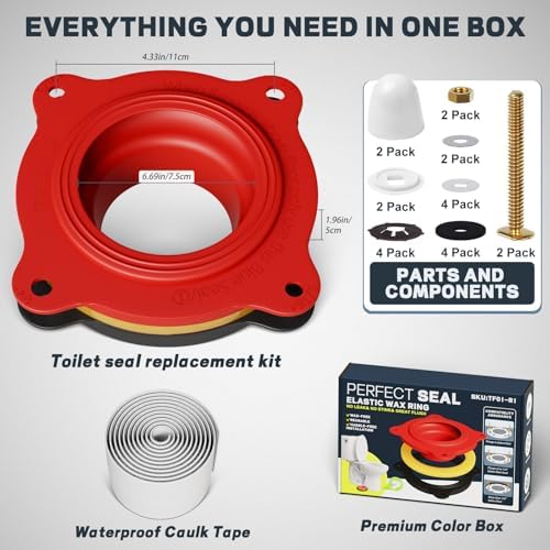Elastic Wax Ring Toilet Seal Kit, Gasket Replacement - Image 4
