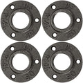 1" Floor Flange, Home TZH Malleable Iron Threaded Pipe Flange by HomeTZH