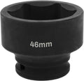 1/2" Drive 46mm Deep Impact Socket, 6 Point Chrome Molybdenum Steel Heavy Duty by YTkavq