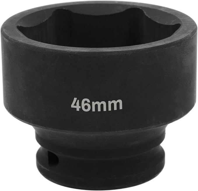 1/2" Drive 46mm Deep Impact Socket, 6 Point Chrome Molybdenum Steel Heavy Duty by YTkavq