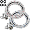 6FT Washer Stainless Steel Hoses by Beaquicy