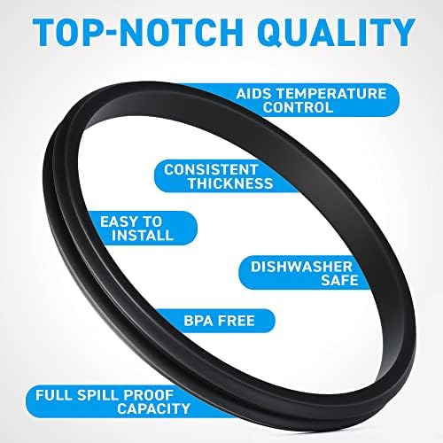 4 Pack - 20 & 10 oz Replacement Rubber Lid Rings, 3.3 Inch Diameter Gasket Seals - Image 4