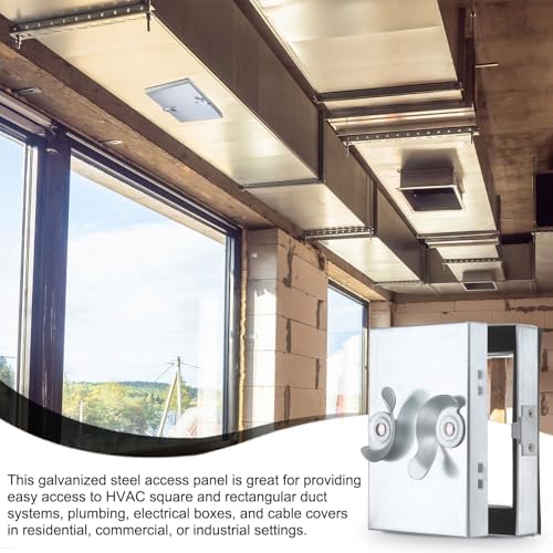 PATIKIL Galvanized Steel Access Panel, 6x4 Inch Insulated HVAC Duct Access Door - Image 5