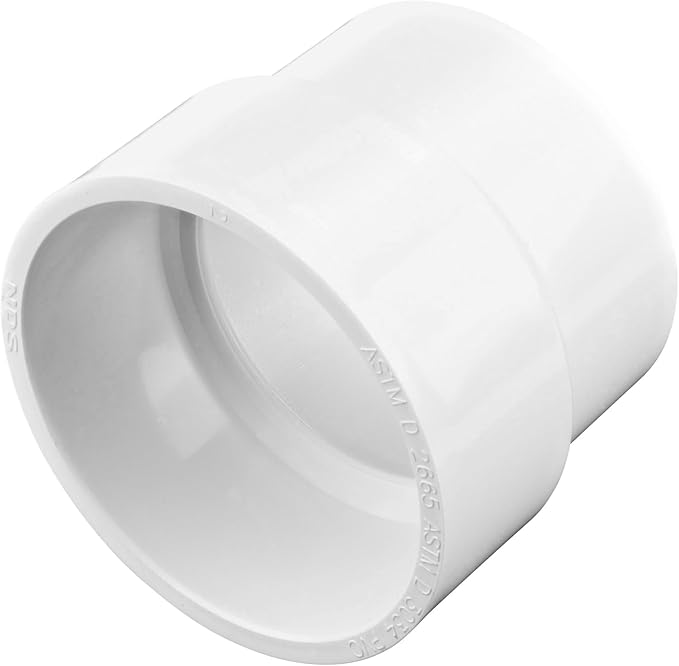 NDS 3P15 PVC Adapter, for DWV/SCH40 Hub X S&D Hub Solvent-Weld Connections - Image 2