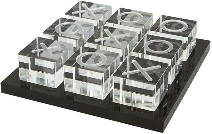 Modern Tic Tac Toe for Home Decoration Acrylic XO by LuxLandHome