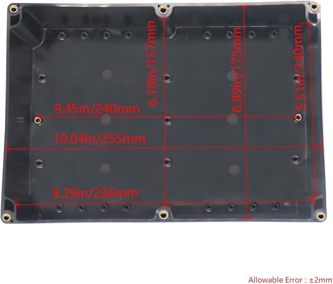 Project Box IP65 Waterproof Junction Box ABS Plastic Black Electrical Boxes DIY - Image 3