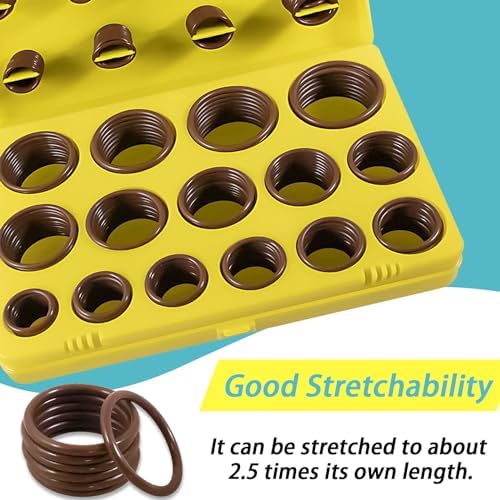 XBVV 386 PCS 30 Sizes Metric Viton O-Ring Assortment Kit - Image 5