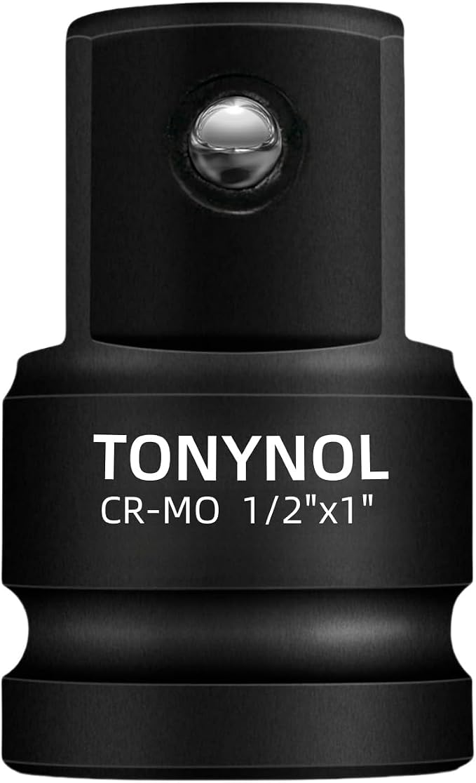 TONYNOL Impact Socket Adapter, 1/2" F to 1" M | Cr-Mo Steel, Enhances Impact by TONYNOL