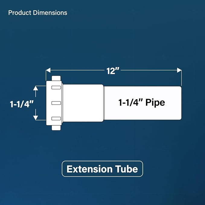 Flexcraft P22316T Plastic Double End Flanged Tailpiece - Image 3