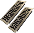 Howeall 4x12 Inches 2 Pack Heavy Duty Walkable Floor Register Easy Adjust Air by Howeall