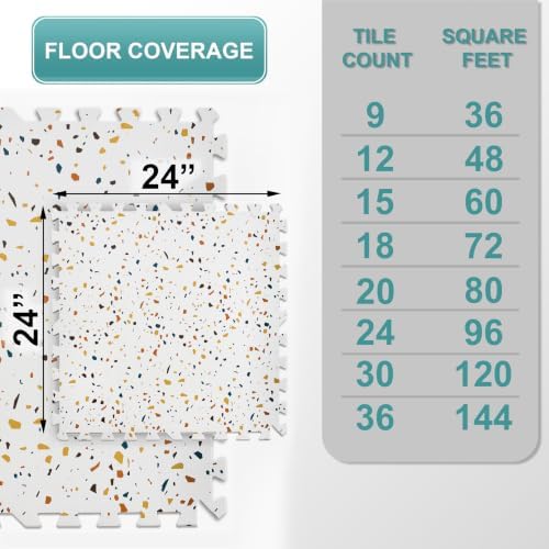 Sorbus Interlocking Wood Grain Foam Floor Tiles - Image 2