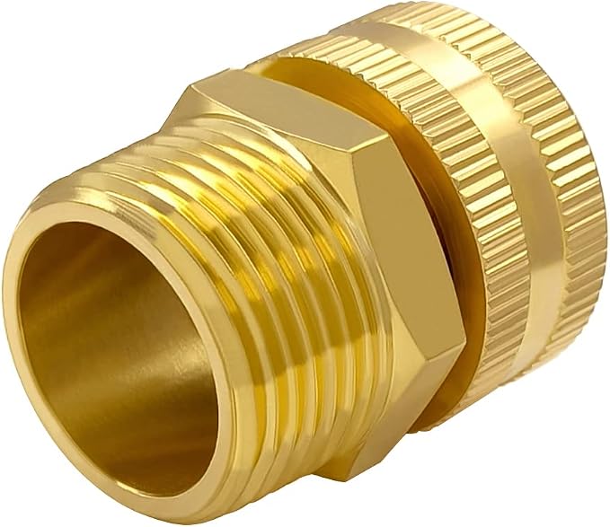 Hooshing 3PCS Garden Hose Adapter 3/4" NPT Male to 3/4" GHT Female Thread | - Image 3