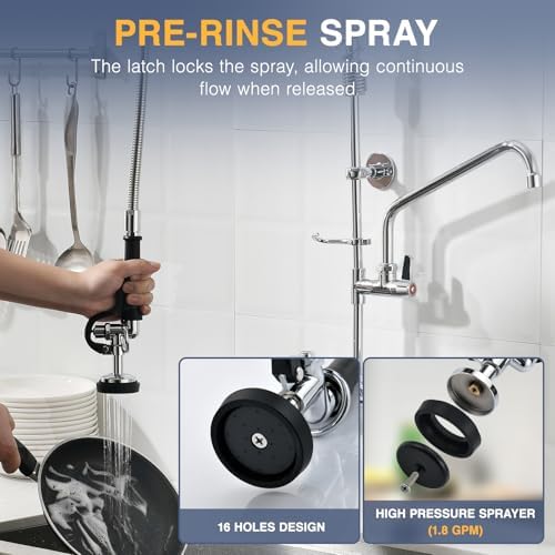 CENOSA 36" Commercial Sink Faucet Wall Mount - Image 6