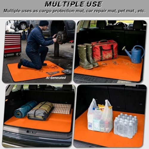 ELEQIN Orange Car Trunk Mat Cargo Liner - Image 3
