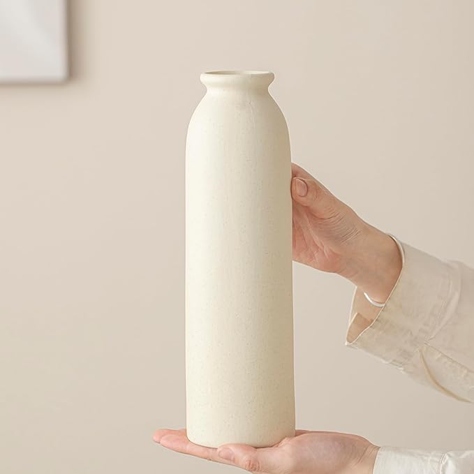 10.4 inches Tall Decorative Ceramic Vase Set, 3 Pieces, 10 inches Nordic Modern - Image 3