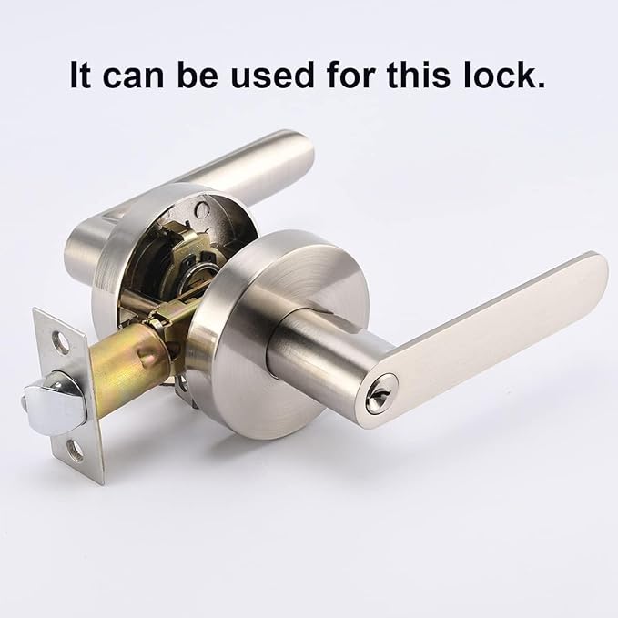 Adjustable Tubular Door Latch 60/70mm, Heavy Duty Interior Door Lock - Image 7