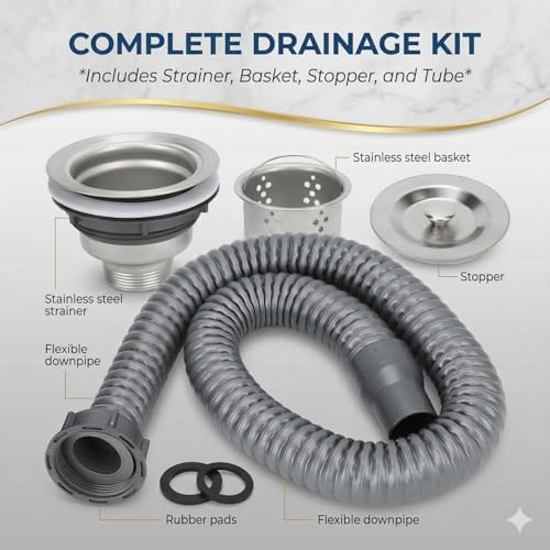 Stainless Steel Sink Drain Strainer Assembly - Image 7