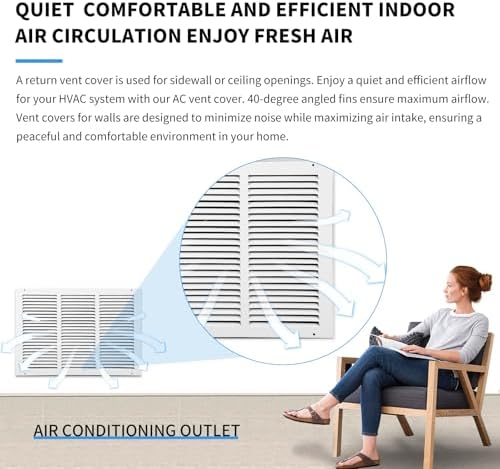 18x12 Return Air Grille, Air Return Vent Cover, Flat Vent Cover, Rejillas De - Image 7