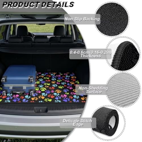 ELEQIN Trunk Mats for Cars SUV Sedan Truck Non Slip Backing Heavy Duty Cargo - Image 6
