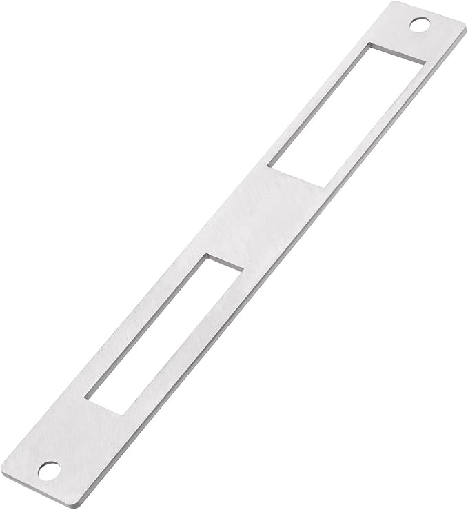 1Pc Door Flat Strike Plate Stainless Steel Plate 172mm x 23.7mm by Unknown