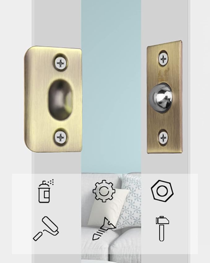 Ball Catch Door Hardware Jiayi 2 Pack Door Ball Catch - Image 8