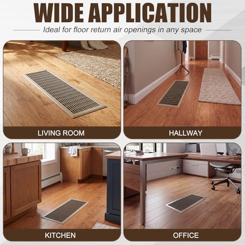 1 Pack 30" x 8" Floor Register Covers, Heavy Duty Steel Walk-on Return Air - Image 6