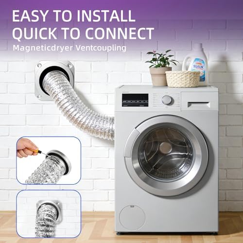 Magnetic Dryer Vent Connector Kit, Tight Space Quick Coupling Coupler - Image 7