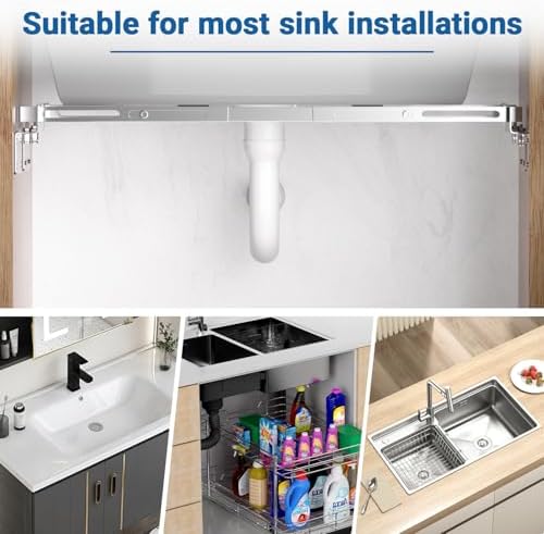 20.1-55.1 in Heavy Duty Undermount Sink Support, 2 Packs - Image 6