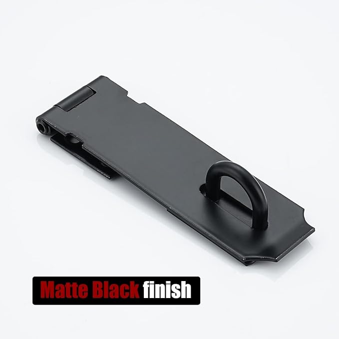 JQK Door Hasp Latch Lock, 5 Inch 304 Stainless Steel Safety Packlock Clasp - Image 7