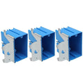 PVC Blue Adjustable Electrical Box Outlet, 3 Pack | 21Cu.inSingle-Gang by XGGYA