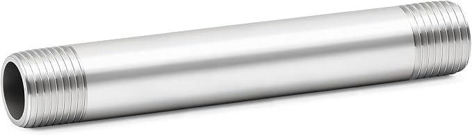 ChillWaves 304 Stainless Steel Pipe Fitting, Nipple Cast Pipe 1-1/2" NPT Male x by VisittheCHILLWAVES