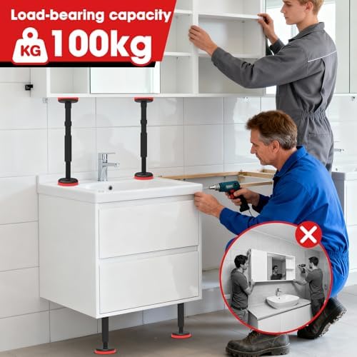 Adjustable Shelf Support Pole for Undermount Sink Cabinet Shelf 7.1-17.3in - Image 2