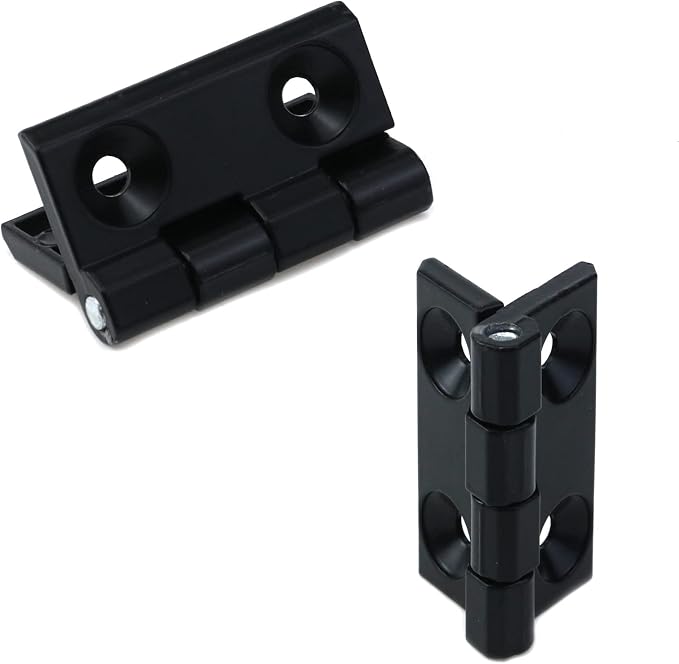 Woogim 4PCS Black Heavy Duty Cabinet Door Hinges 2.24"×2.24" | Reinforced Ball - Image 5