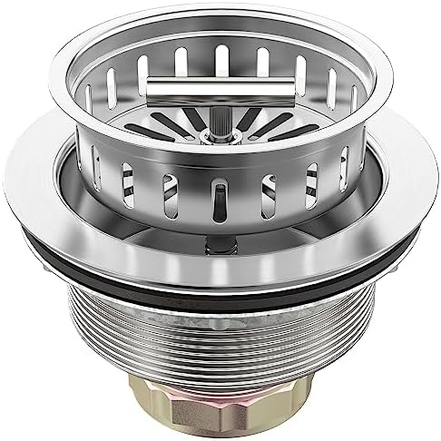BOTEMY B9171 Kitchen Sink Drain 3 1/2 Inch Kitchen Sink Drain Strainer Assmebly by BOTEMY