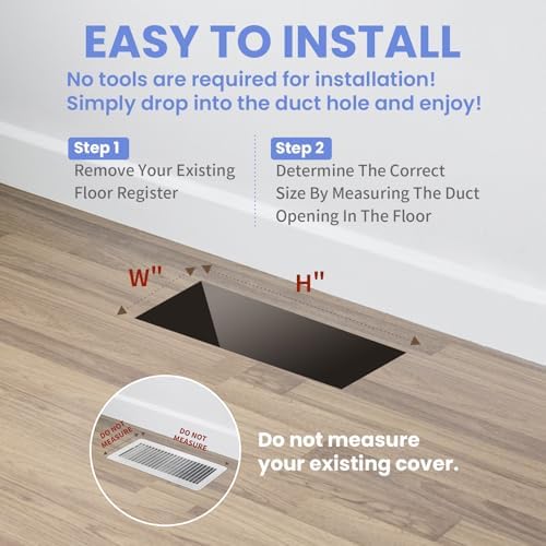 Howeall 4x10 Inches 2 Pack Heavy Duty Walkable Floor Register - Image 6