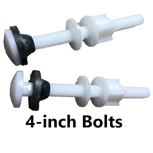 4 inch Nylon Toilet Bolts x 3/8 inch Diameter By NuFlush - Image 2