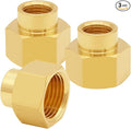 Uenede Brass 3/8" NPT Female to 1/2" NPT Female Reducer Adapter by Uenede