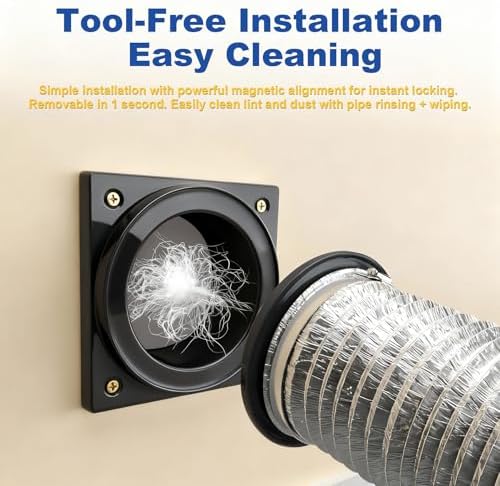 Magnetic Dryer Vent Coupling, DV180 Dryer Vent Connector Kit - Image 5