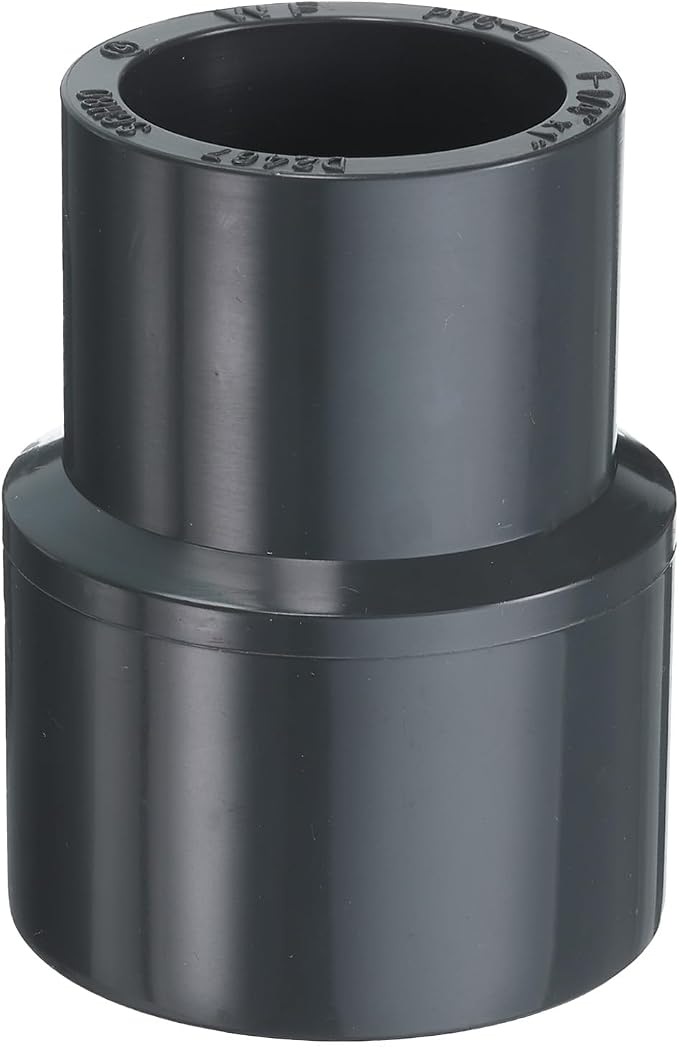 HARFINGTON PVC Reducing Coupling 1-1/4 x 1" Increaser/Reducer Coupling Pipe by HARFINGTON