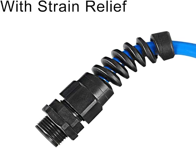 uxcell M25 Cable Gland Waterproof IP68 Nylon Joint Adjustable Locknut - Image 3