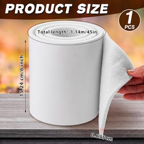Jecery Adhesive Felt Roll, 1/4" X 6" X 1.25 Yard - Image 2