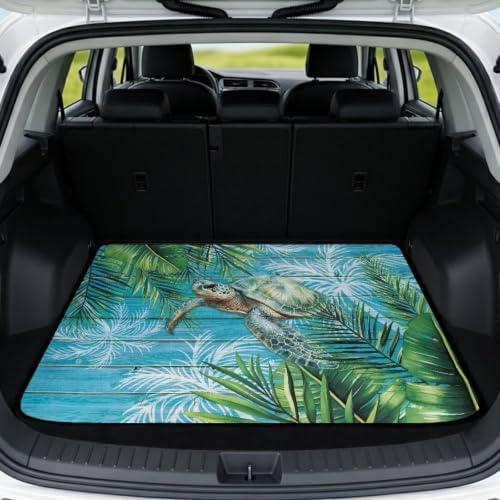 ELEQIN Tropical Palm Leaf Sea Turtle Trunk Mats by ELEQIN