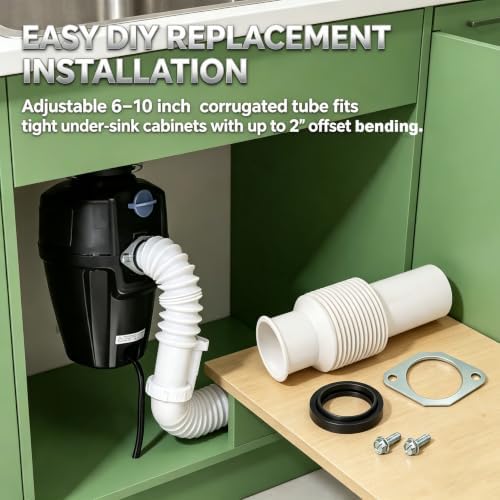 Flexible Garbage Disposal Drain Tube Replacement Kit - Image 7