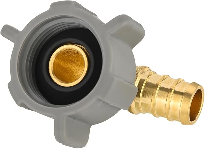 1 PC EFIELD 1/2" Pex X 7/8 Inch Toilet BC Swivel Female Elbow | Brass Barb - Image 2