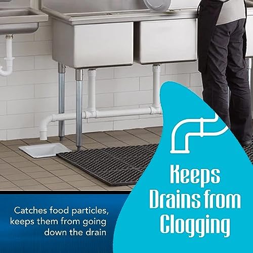 8.5-inch Floor Sink Drain Cover Alternative, Square Drain Basket - Image 6